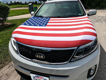 American Flag Hood Cover